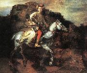 REMBRANDT Harmenszoon van Rijn The Polish Rider oil painting picture wholesale